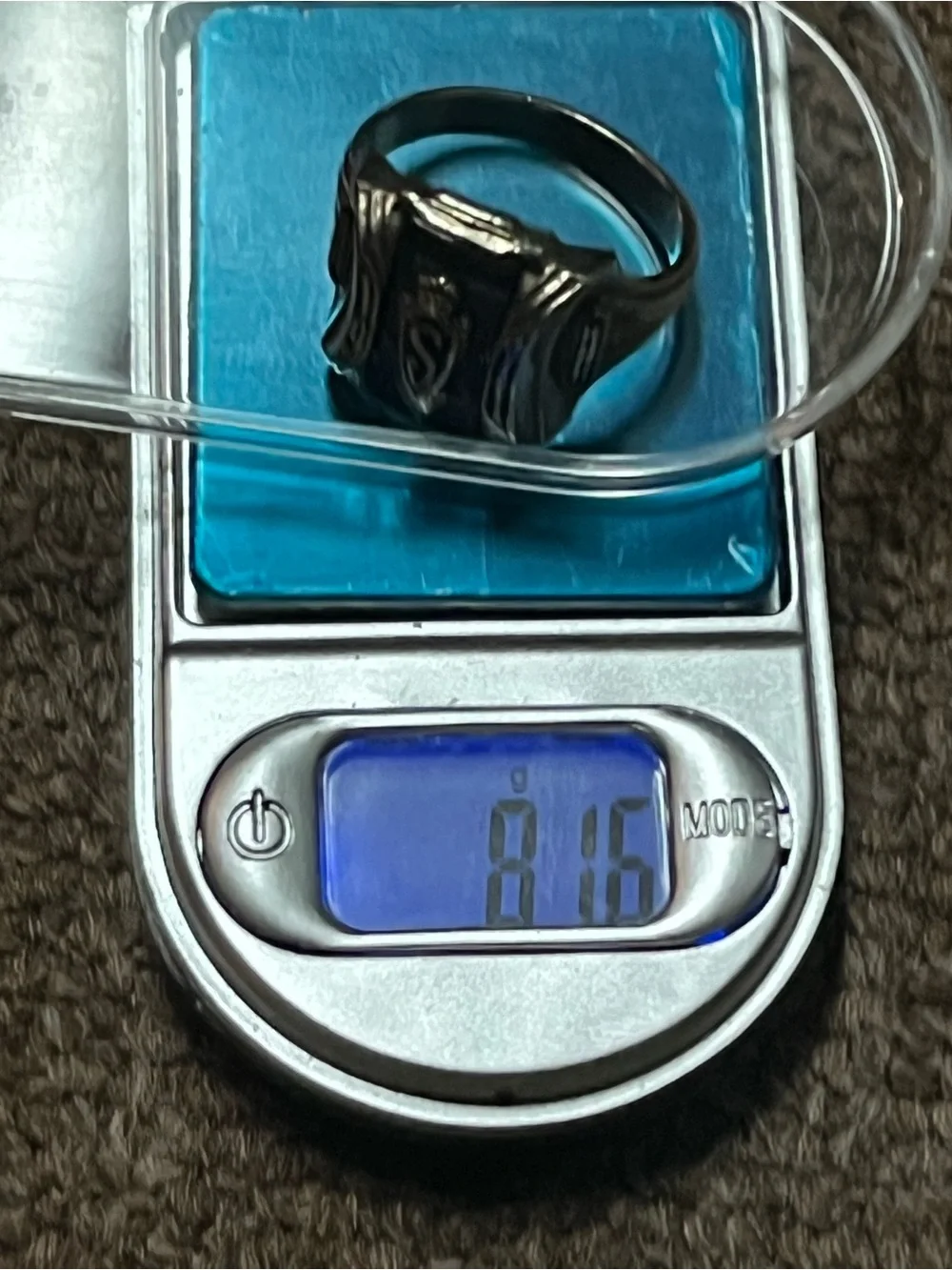 Vintage 1971 Standard Jostens High School Crest 10K White Gold Size 8 Ring 8.16g